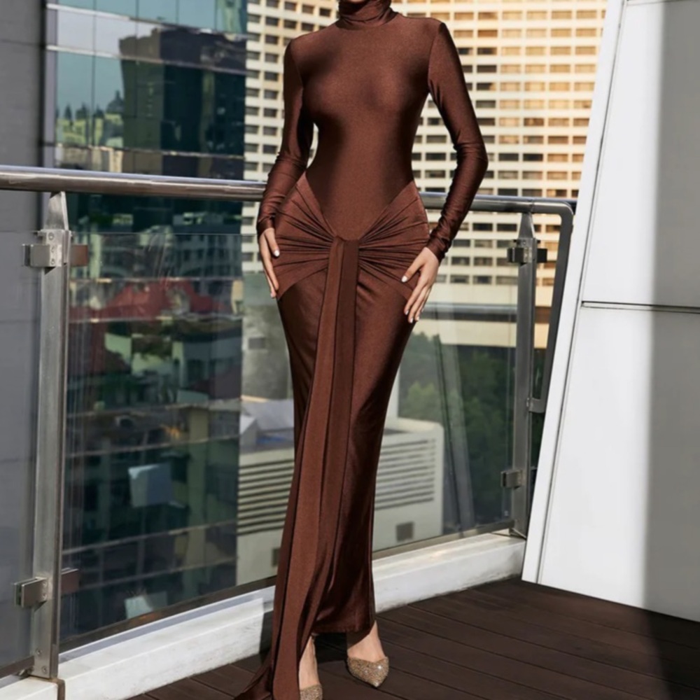 LONG SLEEVE BODYCON DRESS super cute and sexy - Picture 2 of 4
